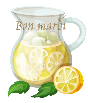 Gif animé Bon mardi limonade